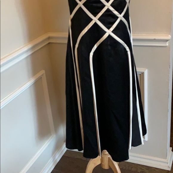 𝅺papell Boutique Evening Strapless Silk Dress 10 - Picture 3 of 7